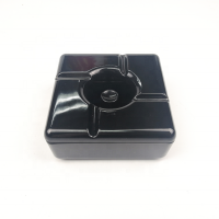 Wholesales Cheap Bulk  Black Square Melaminie Ashtray