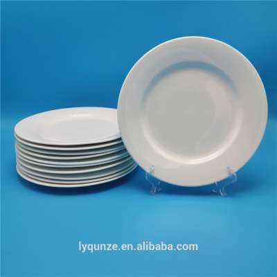 Bulk Catering Ceramic Plates Set 10.5 Inch Restaurant White Porcelain Wholesale New Bone Dinner Plates