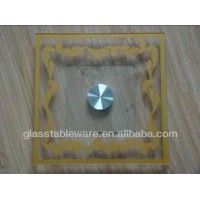 square tempered glass lazy susan,glass table top lazy susan