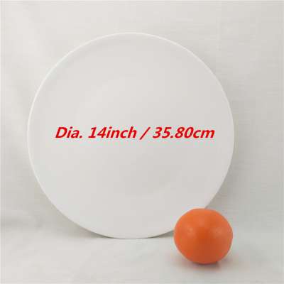 14" / 14inch bulk big round ceramic porcelain platter