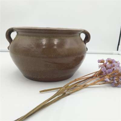 China wholesale ceramic  pot with double handles