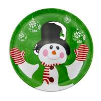 Christmas-Themed melamine plates plastic The beaming melamine dinnerware plate