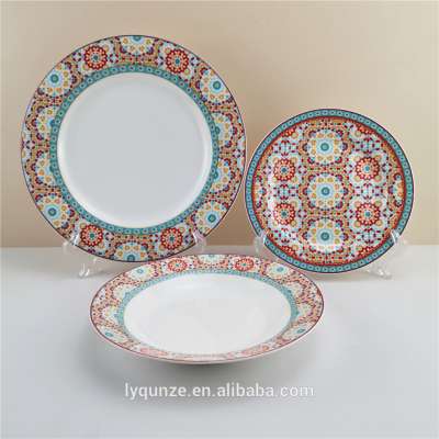 wholesale new bone china ceramic dinner plate set